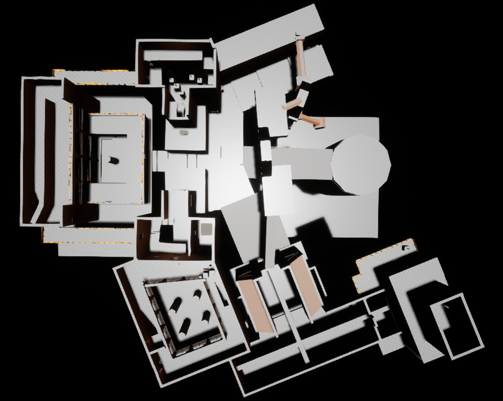 Whitebox blockout, alternate view