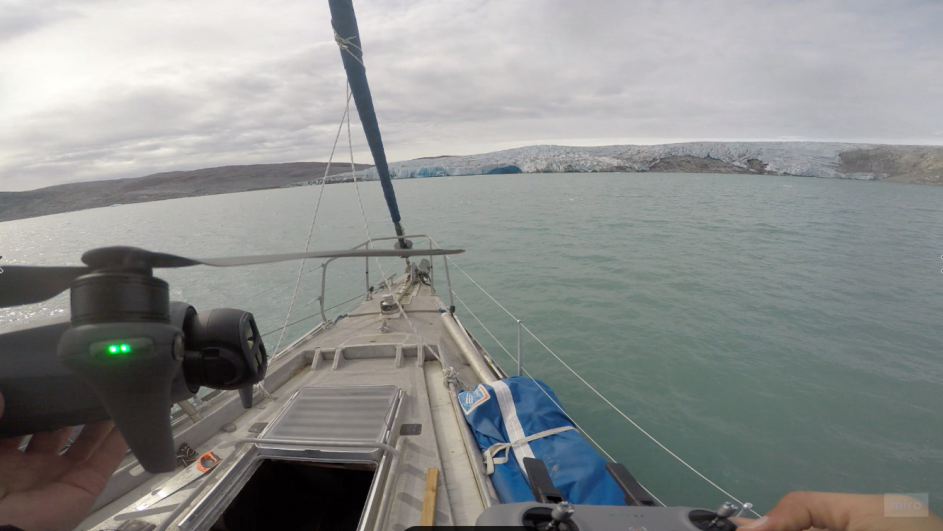 Launching a scouting drone from the bow