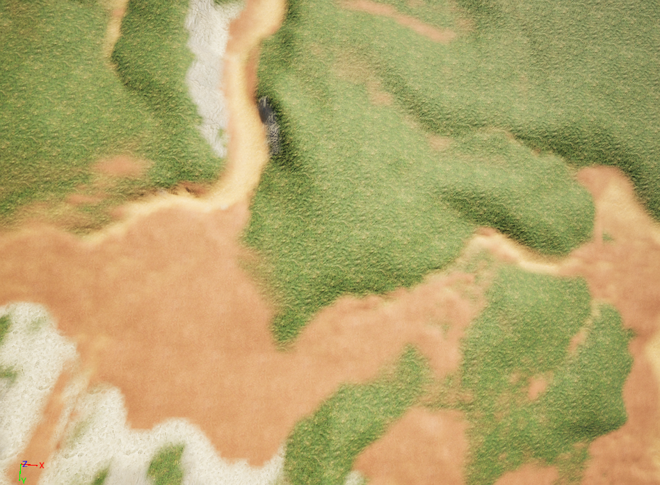 Automatic terrain material blending